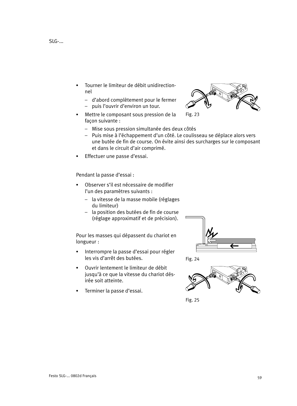 Festo Пневматические линейные приводы SLG User Manual | Page 59 / 100