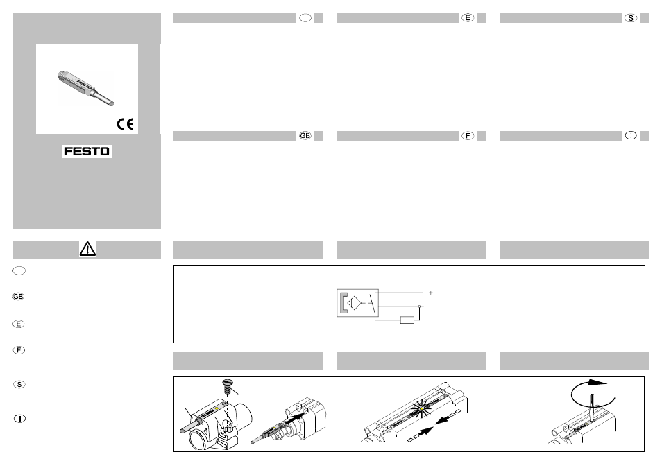 Festo Привод со шпинделем DGE-SP User Manual | 2 pages
