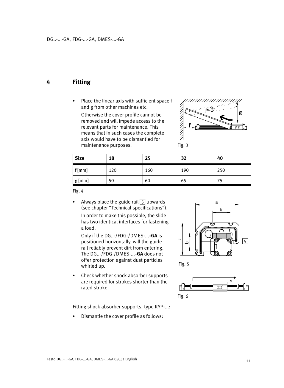 4 fitting, 4fitting | Festo Привод со шпинделем и трапециевидной резьбой DMES User Manual | Page 11 / 40