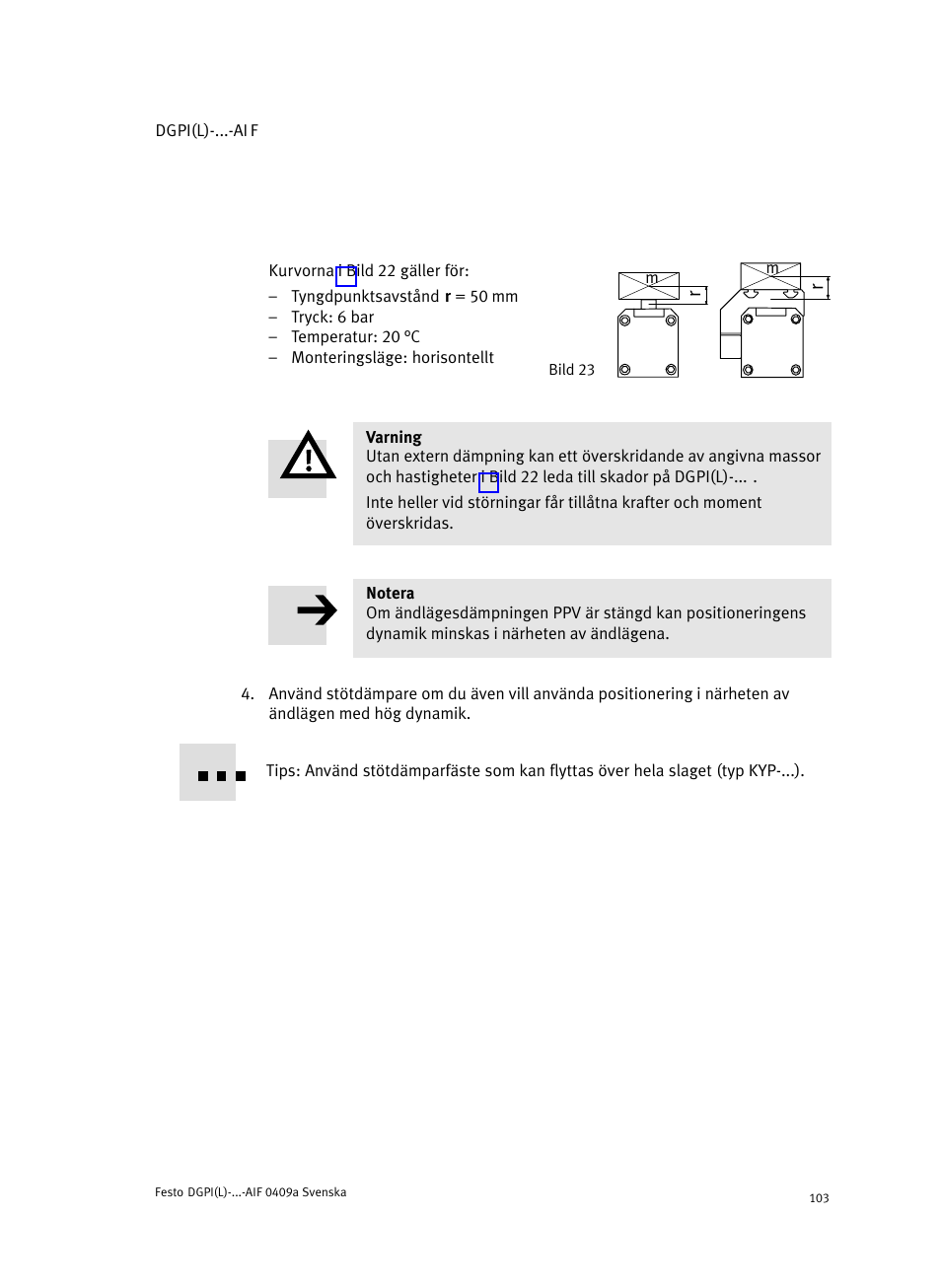 Festo Линейный привод с датчиком перемещения DGPIL User Manual | Page 103 / 112