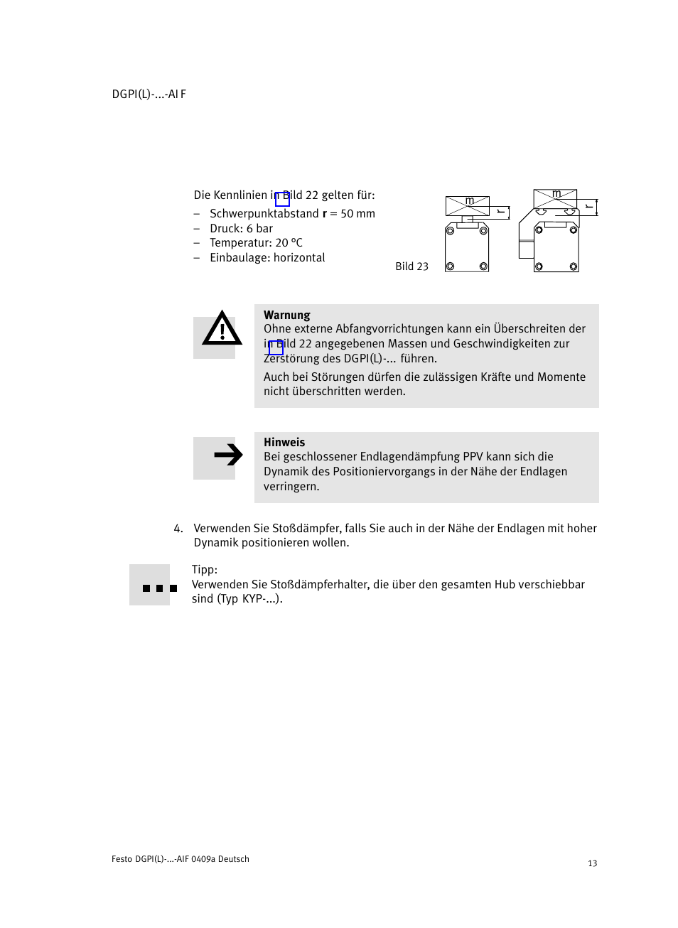 Festo Линейный привод с датчиком перемещения DGPIL User Manual | Page 13 / 112