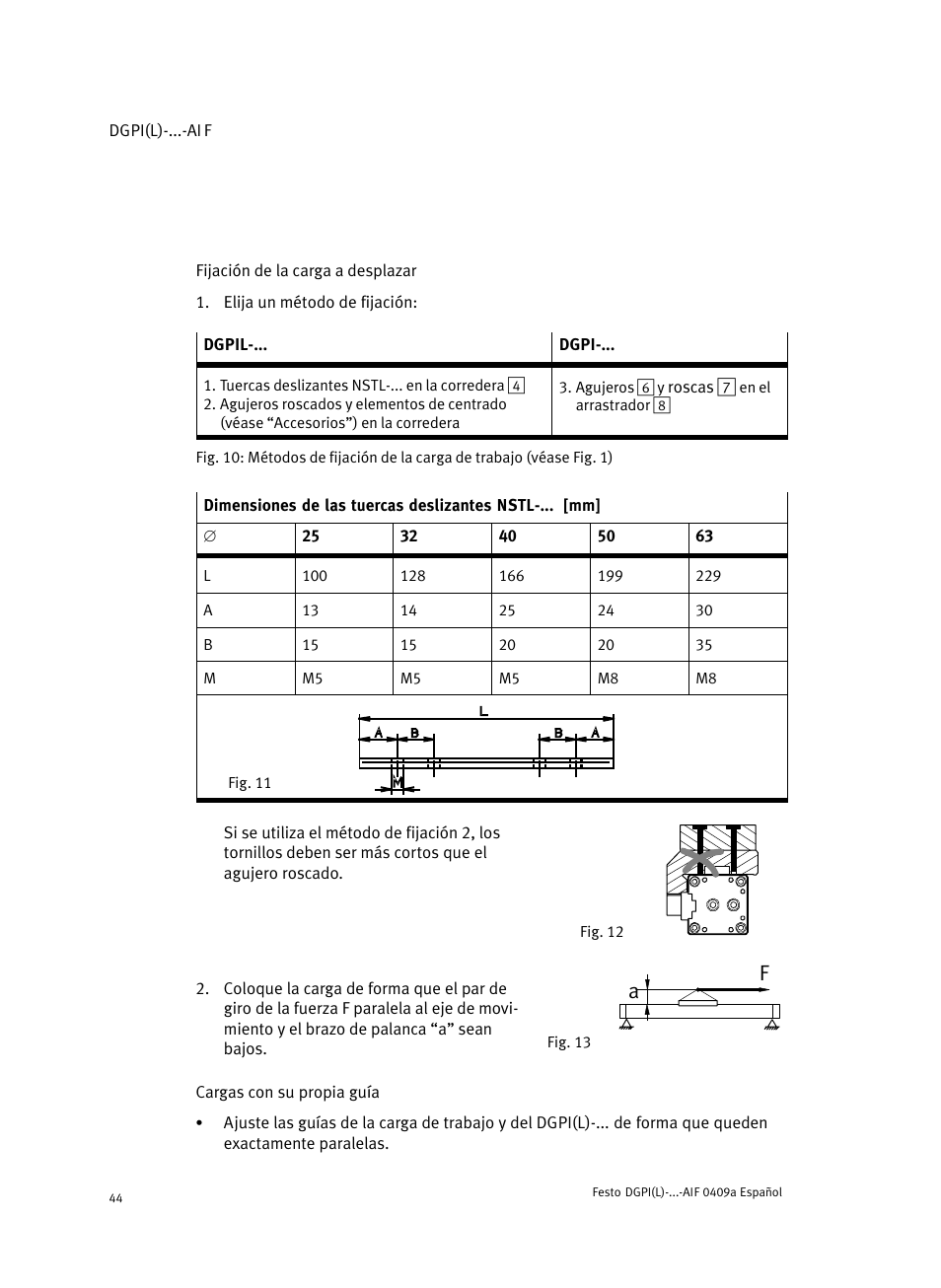 Festo Линейный привод с датчиком перемещения DGPIL User Manual | Page 44 / 112