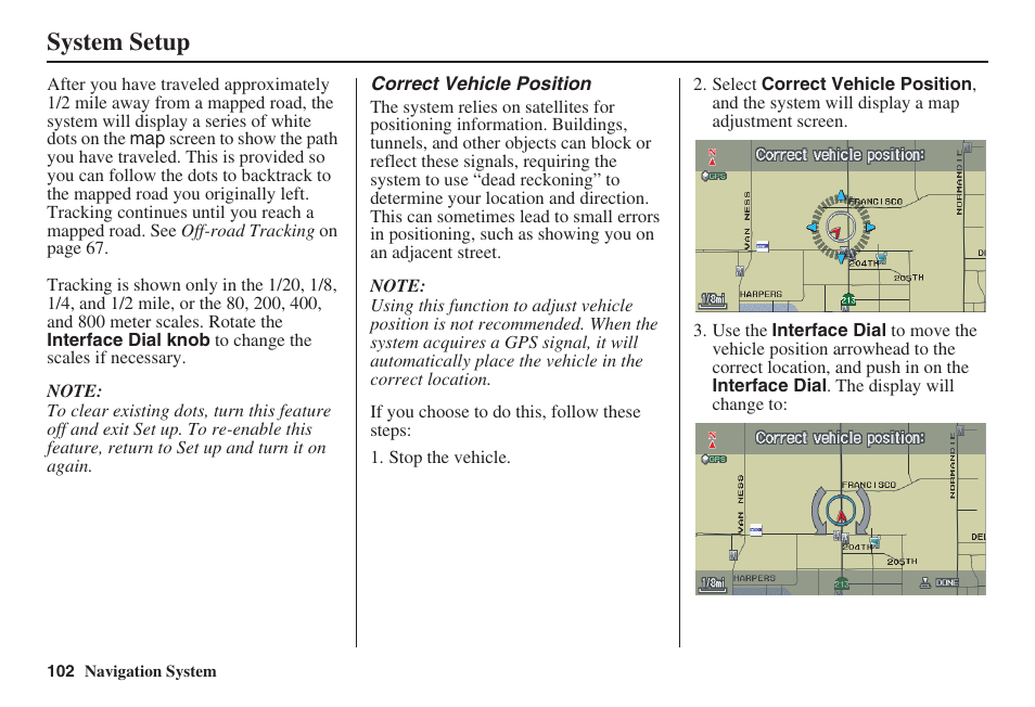 System setup | Acura 2009 RDX 00X31-STK-8200 User Manual | Page 103 / 164