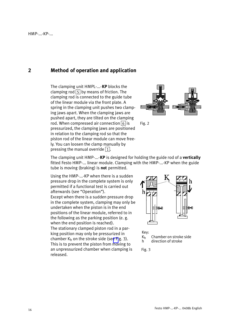 2 method of operation and application, 2method of operation and application | Festo Линейные модули HMP User Manual | Page 16 / 76