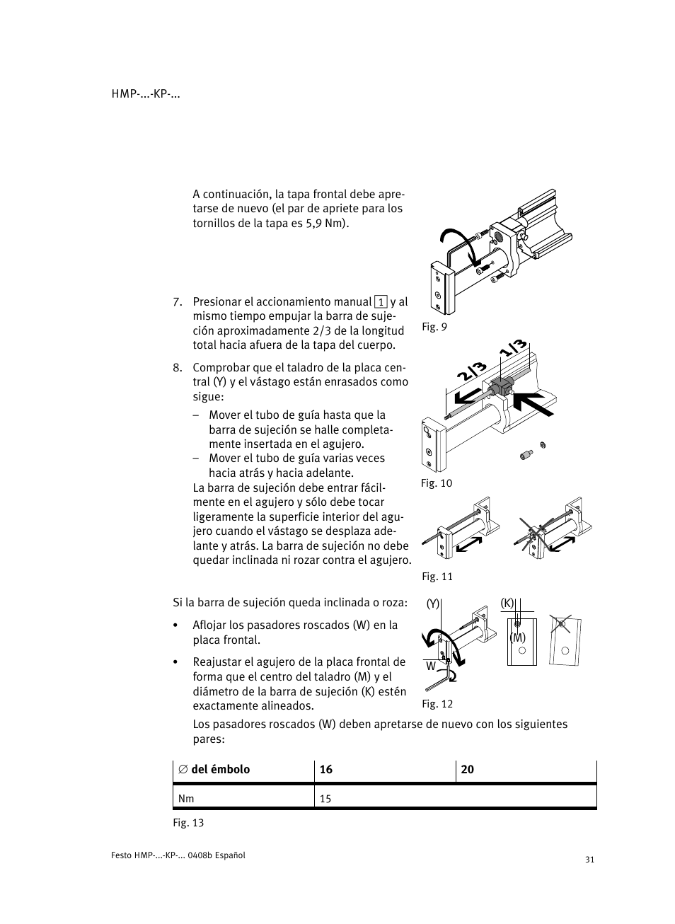 Festo Линейные модули HMP User Manual | Page 31 / 76