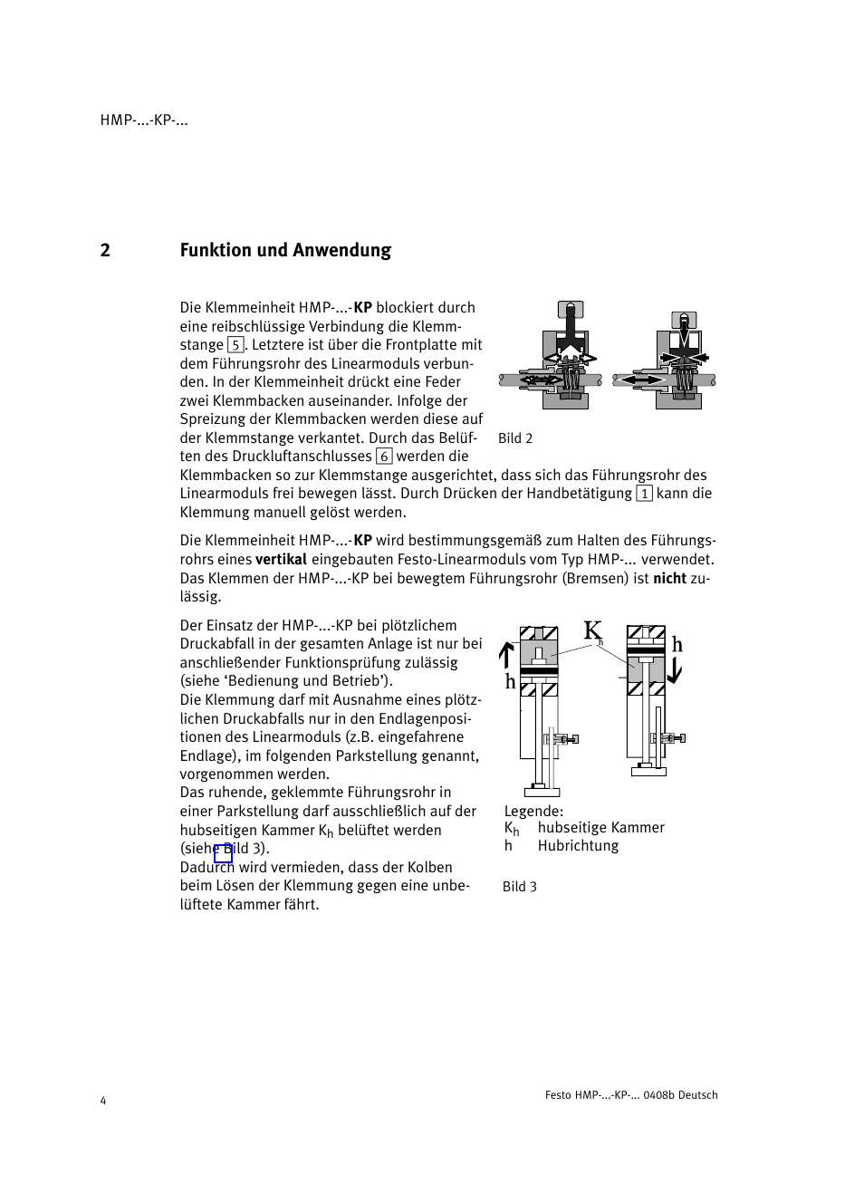 2 funktion und anwendung, 2funktion und anwendung | Festo Линейные модули HMP User Manual | Page 4 / 76