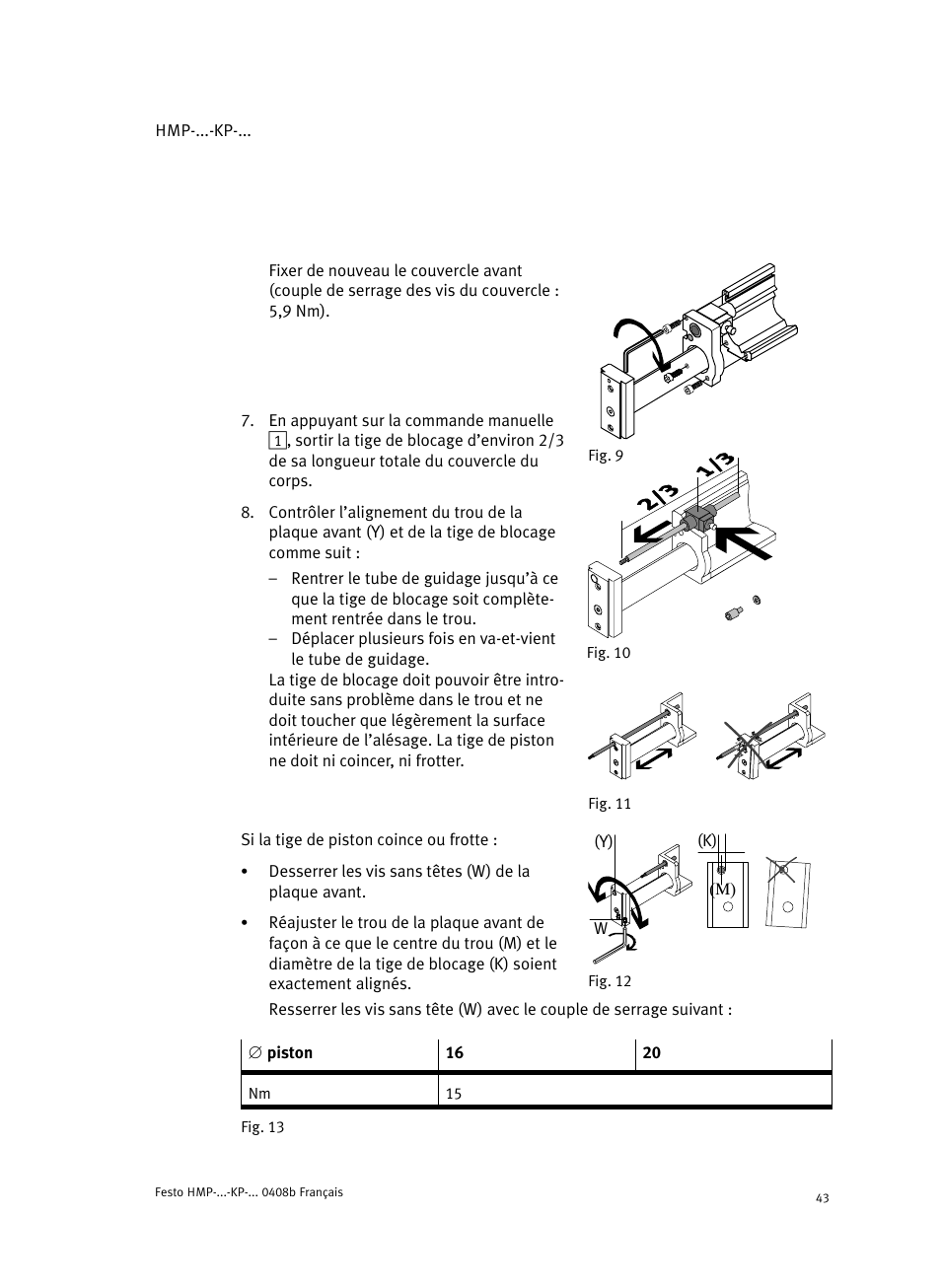 Festo Линейные модули HMP User Manual | Page 43 / 76