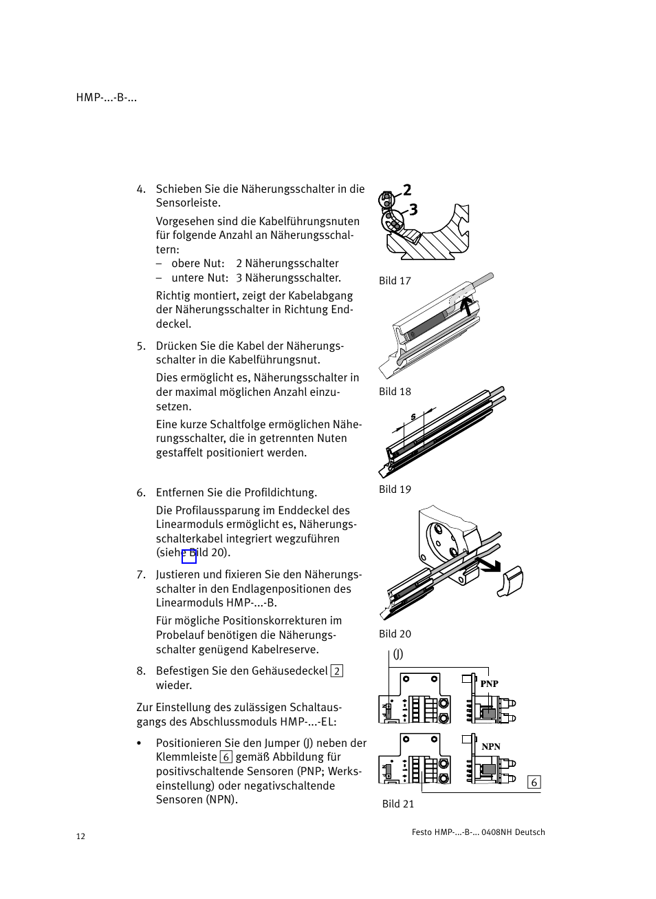 Festo Линейные модули HMP User Manual | Page 12 / 56