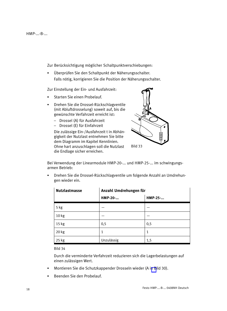 Festo Линейные модули HMP User Manual | Page 18 / 56