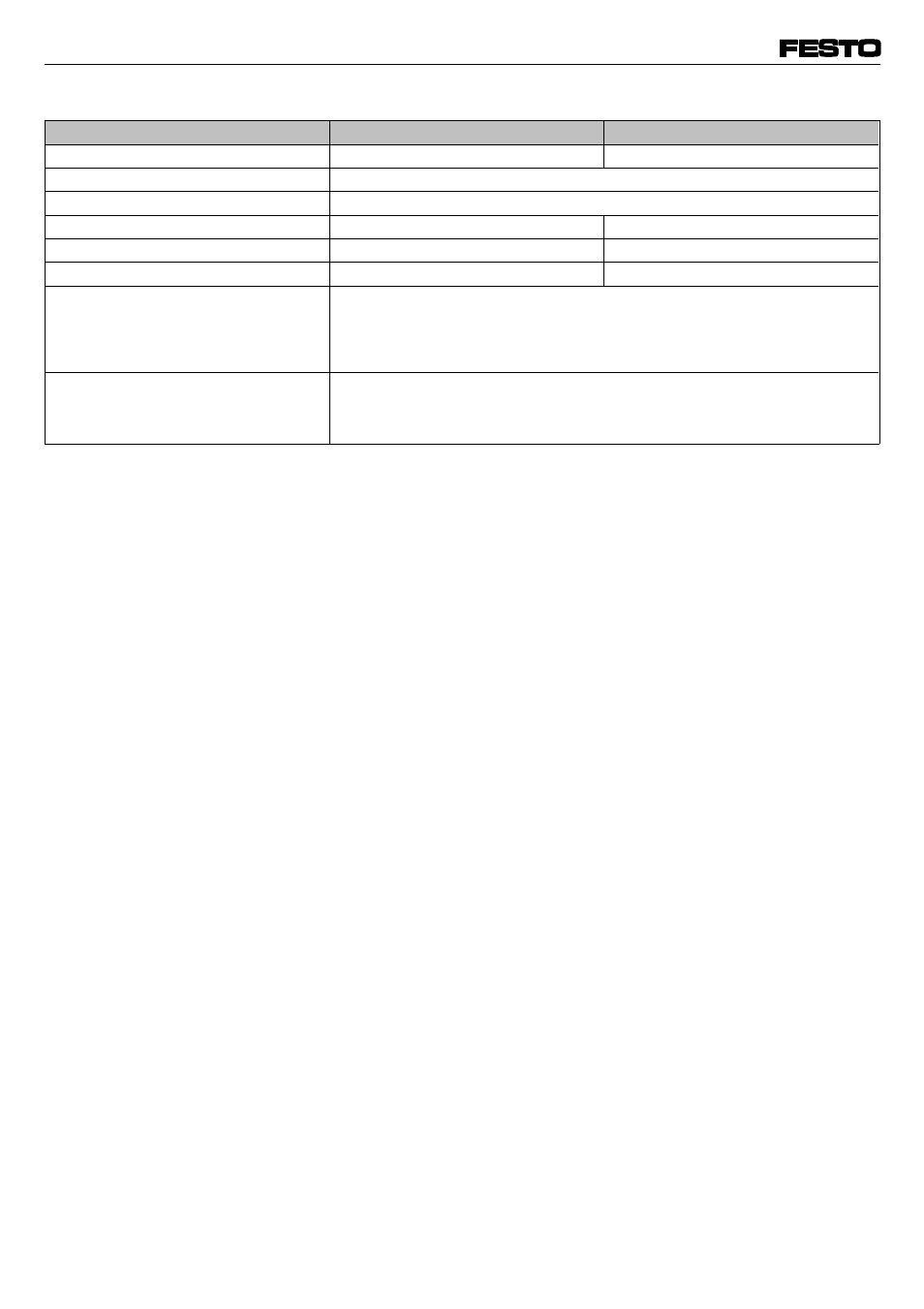 Technische daten | Festo Линейные модули HMP User Manual | Page 10 / 12