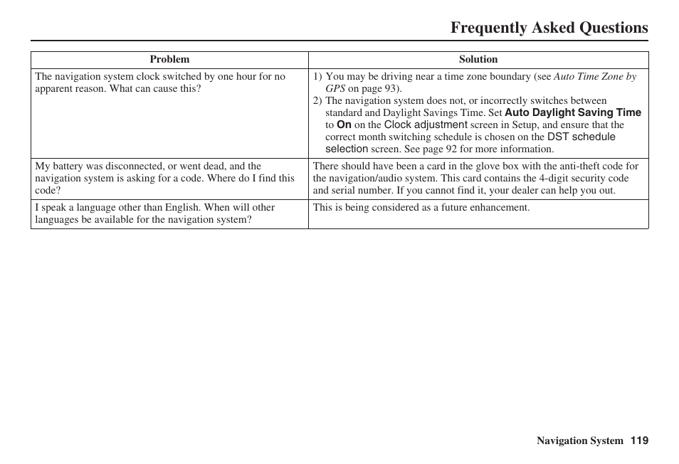 Frequently asked questions | Acura 2008 TSX User Manual | Page 120 / 138