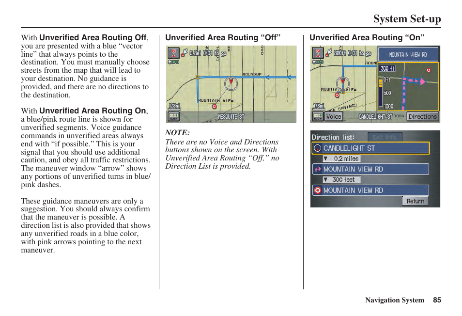 System set-up | Acura 2008 TSX User Manual | Page 86 / 138