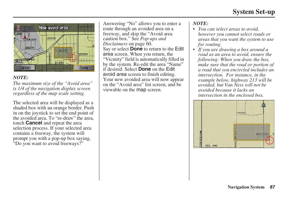 System set-up | Acura 2008 TSX User Manual | Page 88 / 138