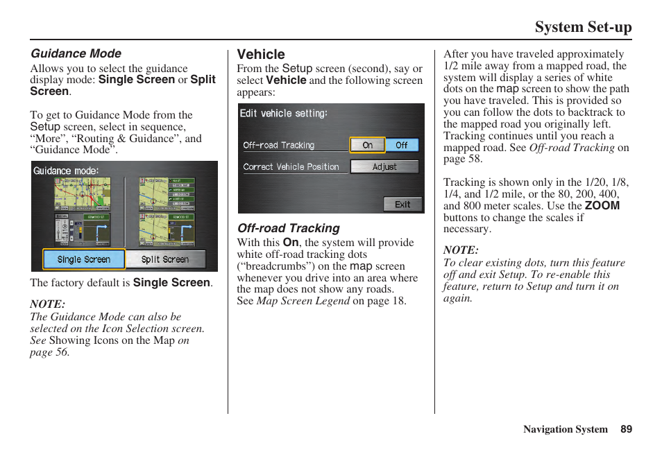 System set-up | Acura 2008 TSX User Manual | Page 90 / 138