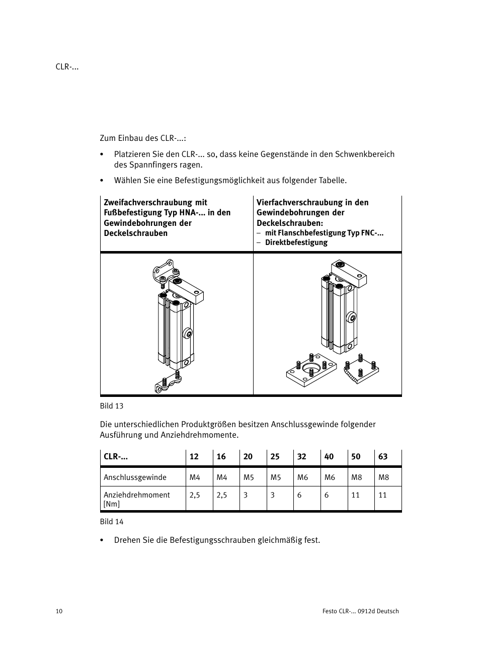 Festo Линейно-поворотный зажим CLR User Manual | Page 10 / 100