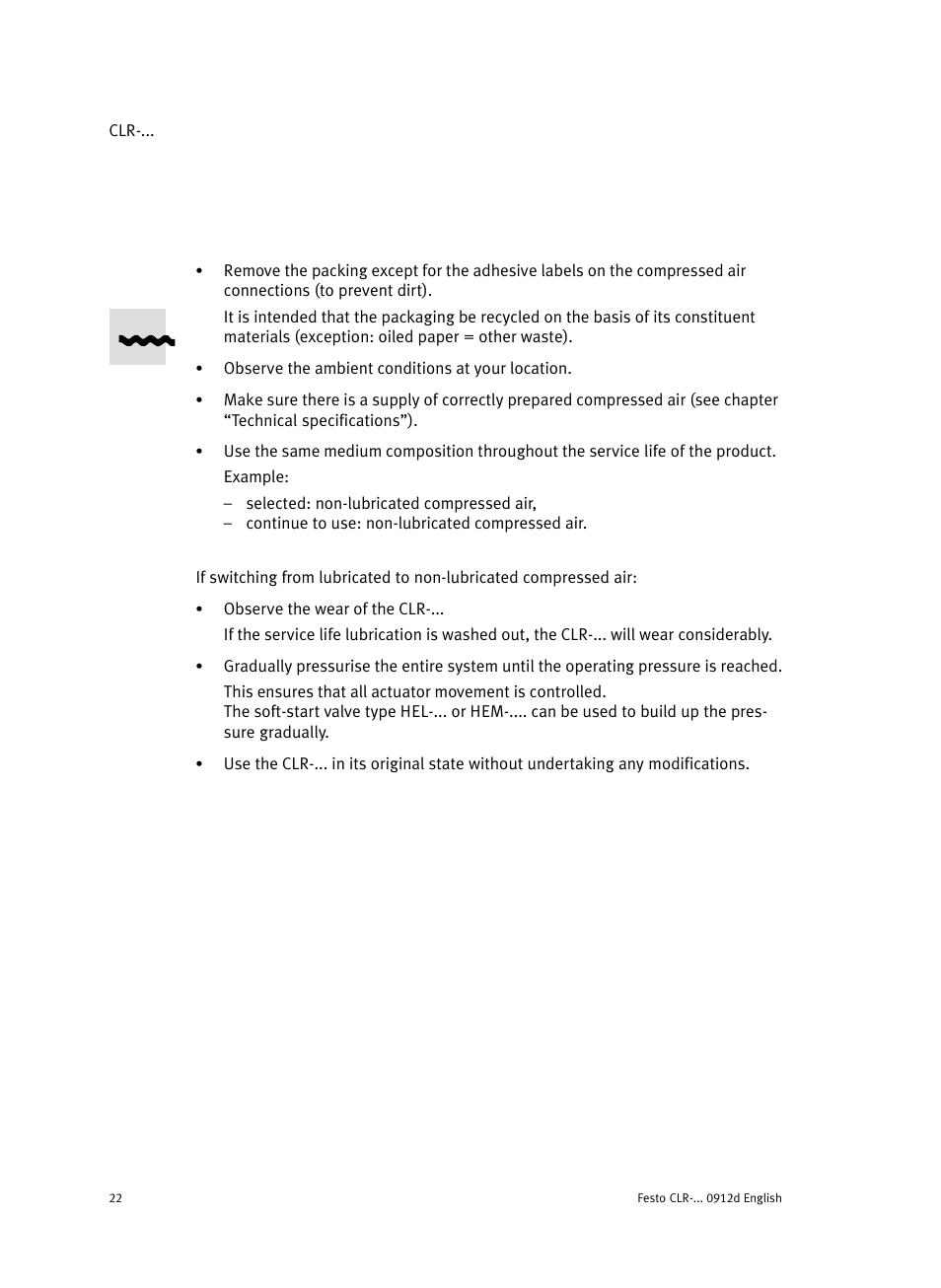 Festo Линейно-поворотный зажим CLR User Manual | Page 22 / 100