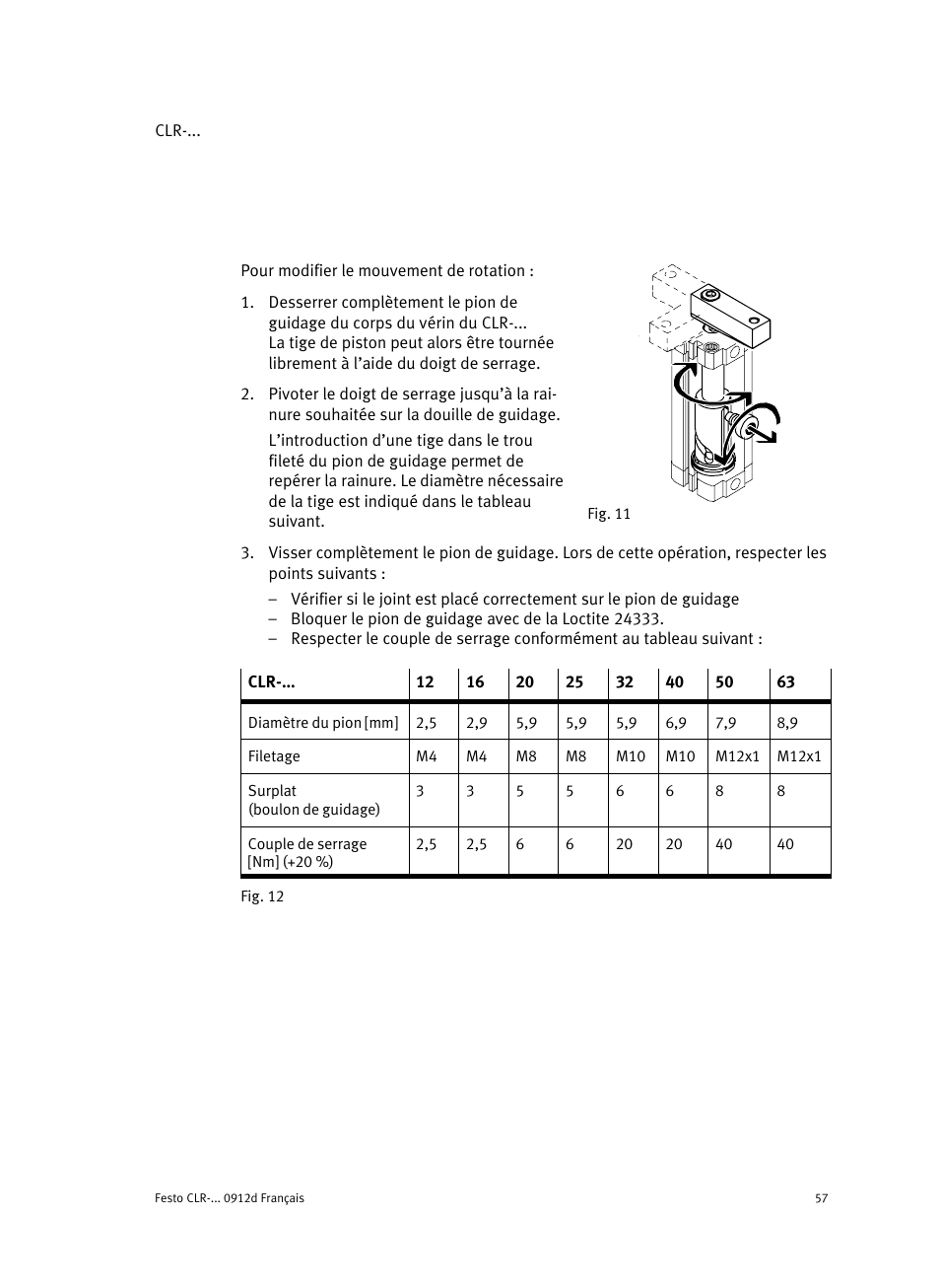Festo Линейно-поворотный зажим CLR User Manual | Page 57 / 100