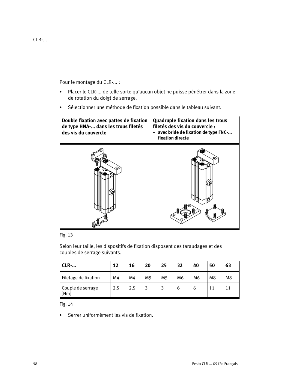 Festo Линейно-поворотный зажим CLR User Manual | Page 58 / 100