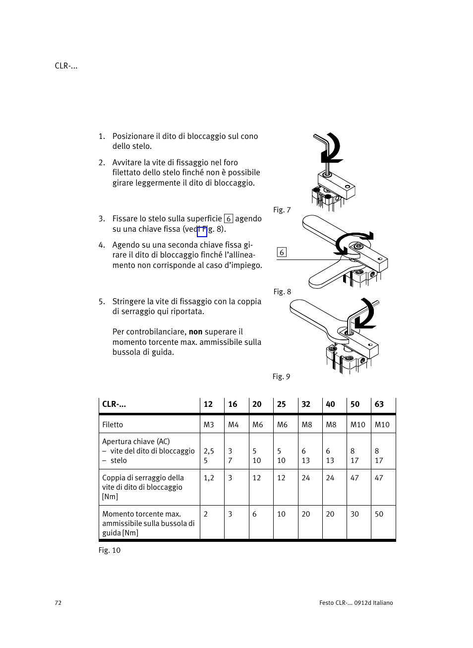 Festo Линейно-поворотный зажим CLR User Manual | Page 72 / 100