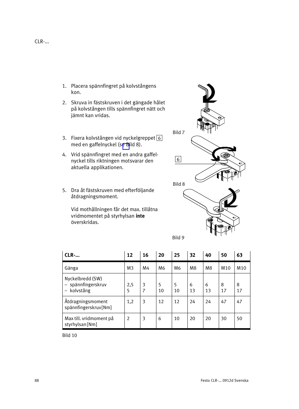 Festo Линейно-поворотный зажим CLR User Manual | Page 88 / 100