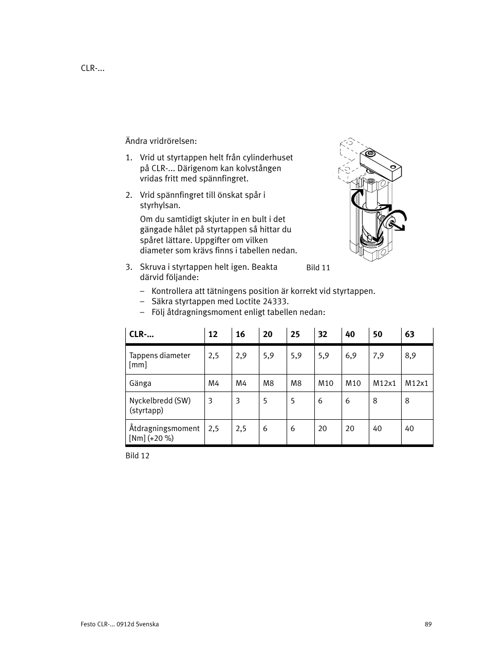 Festo Линейно-поворотный зажим CLR User Manual | Page 89 / 100