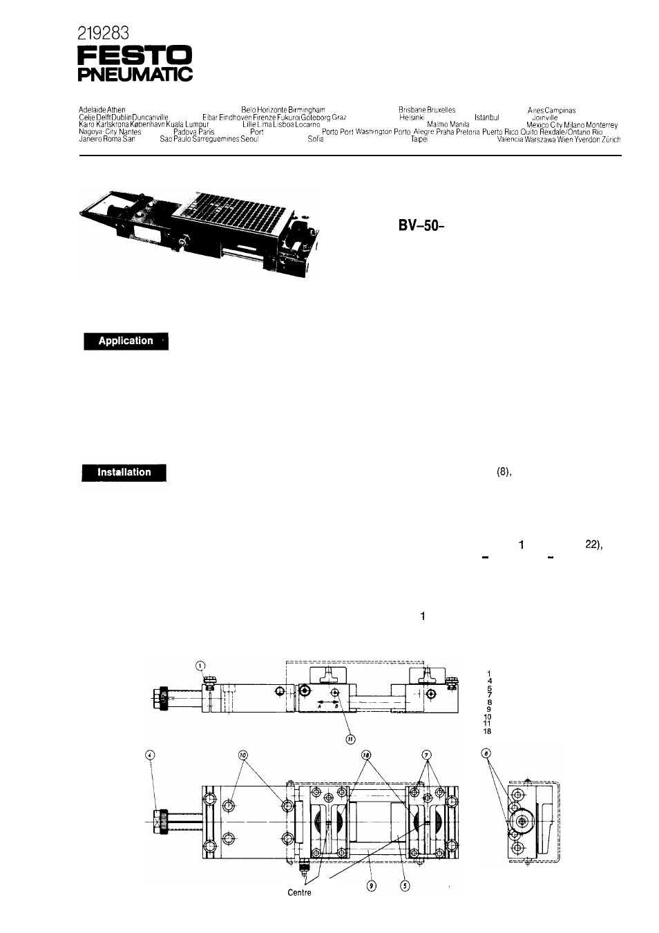 Festo Устройство подачи BV User Manual | 4 pages