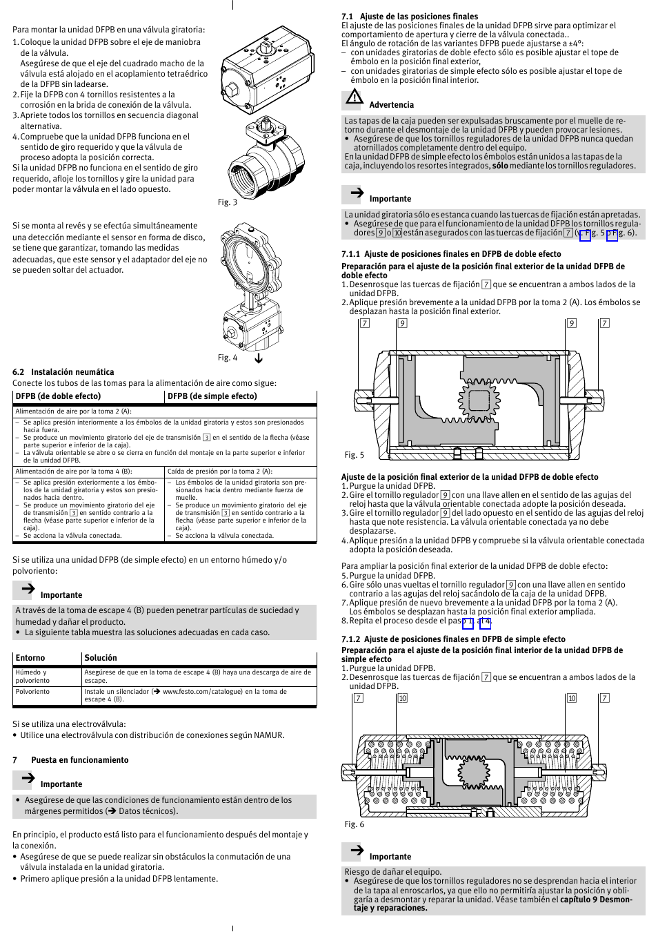 Festo Неполноповоротный привод DFPB User Manual | Page 8 / 18