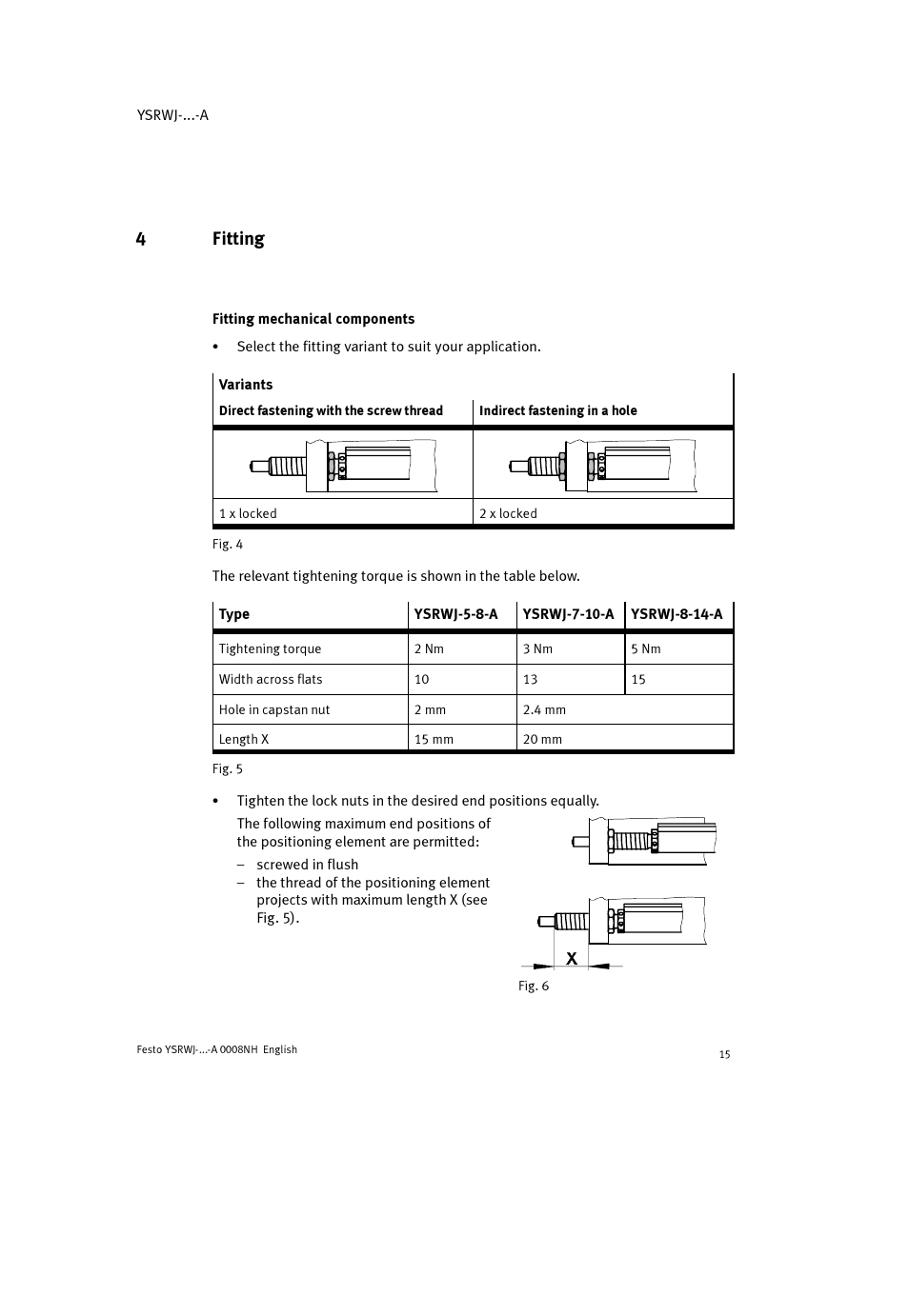 4fitting | Festo Амортизаторы YSRWJ User Manual | Page 15 / 64