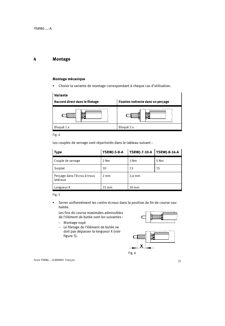 4montage | Festo Амортизаторы YSRWJ User Manual | Page 35 / 64