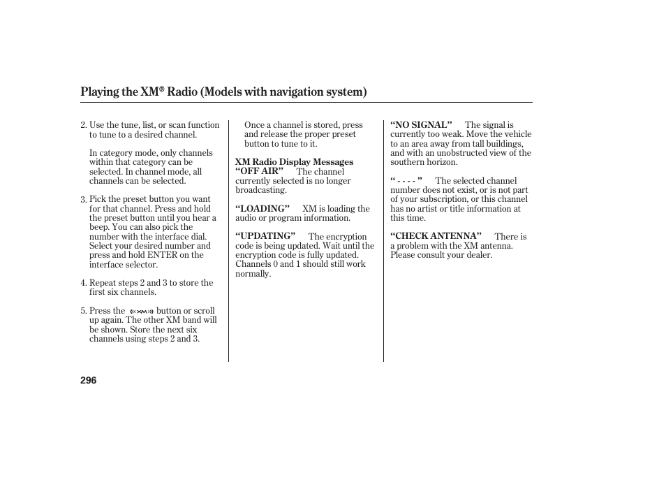 Acura 2009 Accord Sedan User Manual | Page 302 / 650