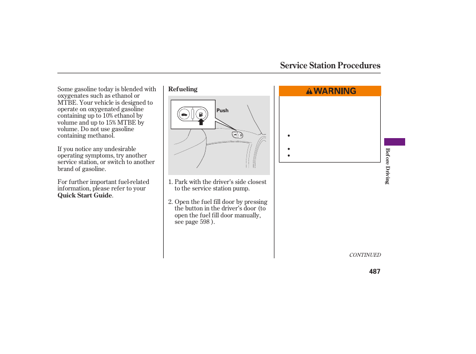 Service station procedures | Acura 2009 Accord Sedan User Manual | Page 493 / 650