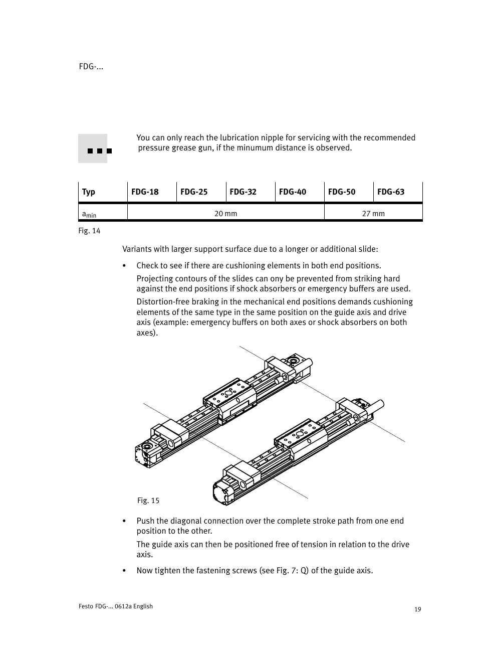 Festo Направляющая FDG User Manual | Page 19 / 64