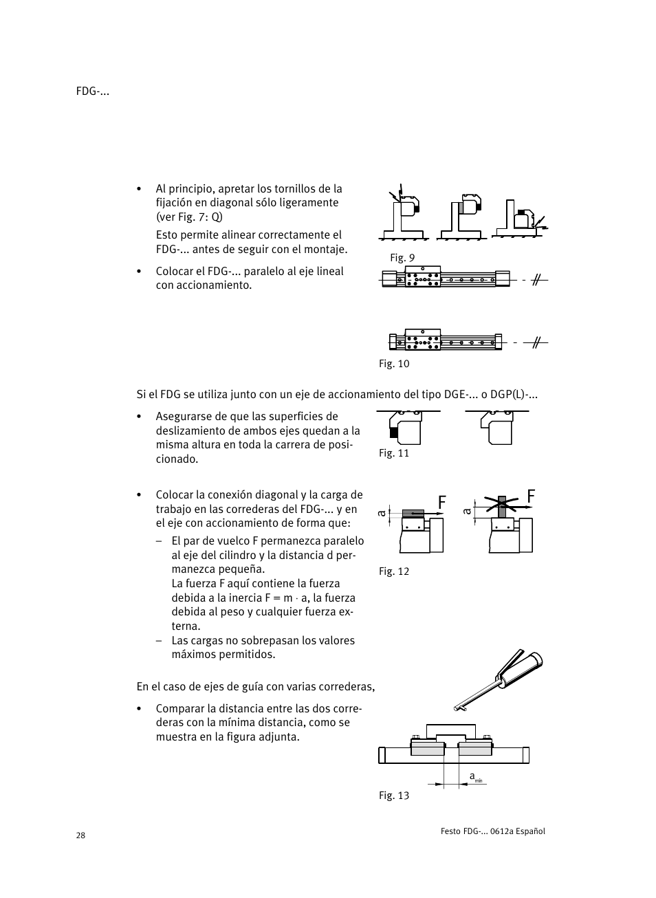 Festo Направляющая FDG User Manual | Page 28 / 64