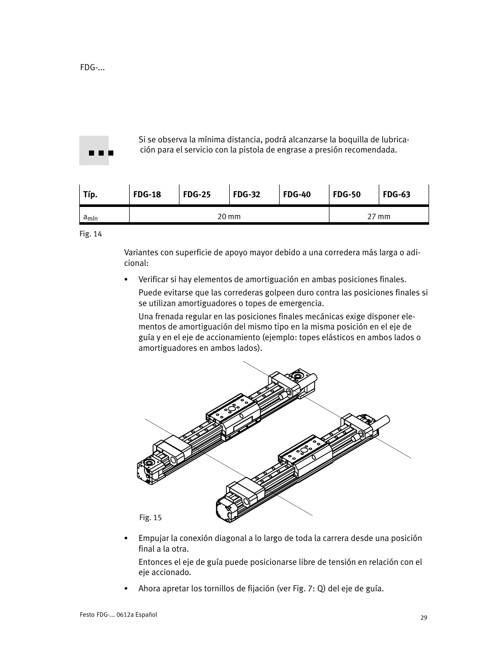 Festo Направляющая FDG User Manual | Page 29 / 64