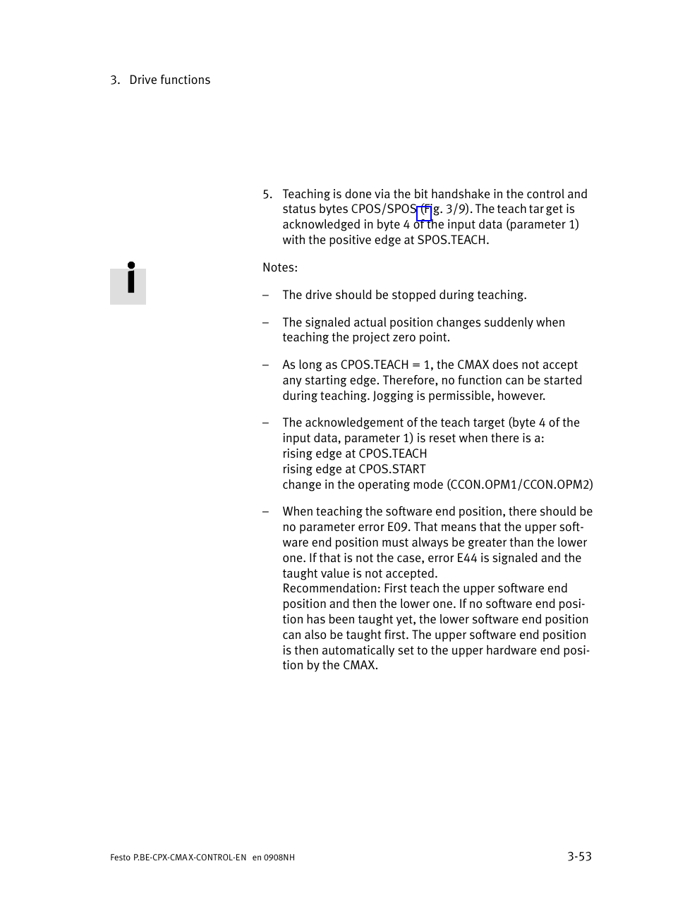 Festo Контроллер позиционирования CPX-CMAX User Manual | Page 115 / 446
