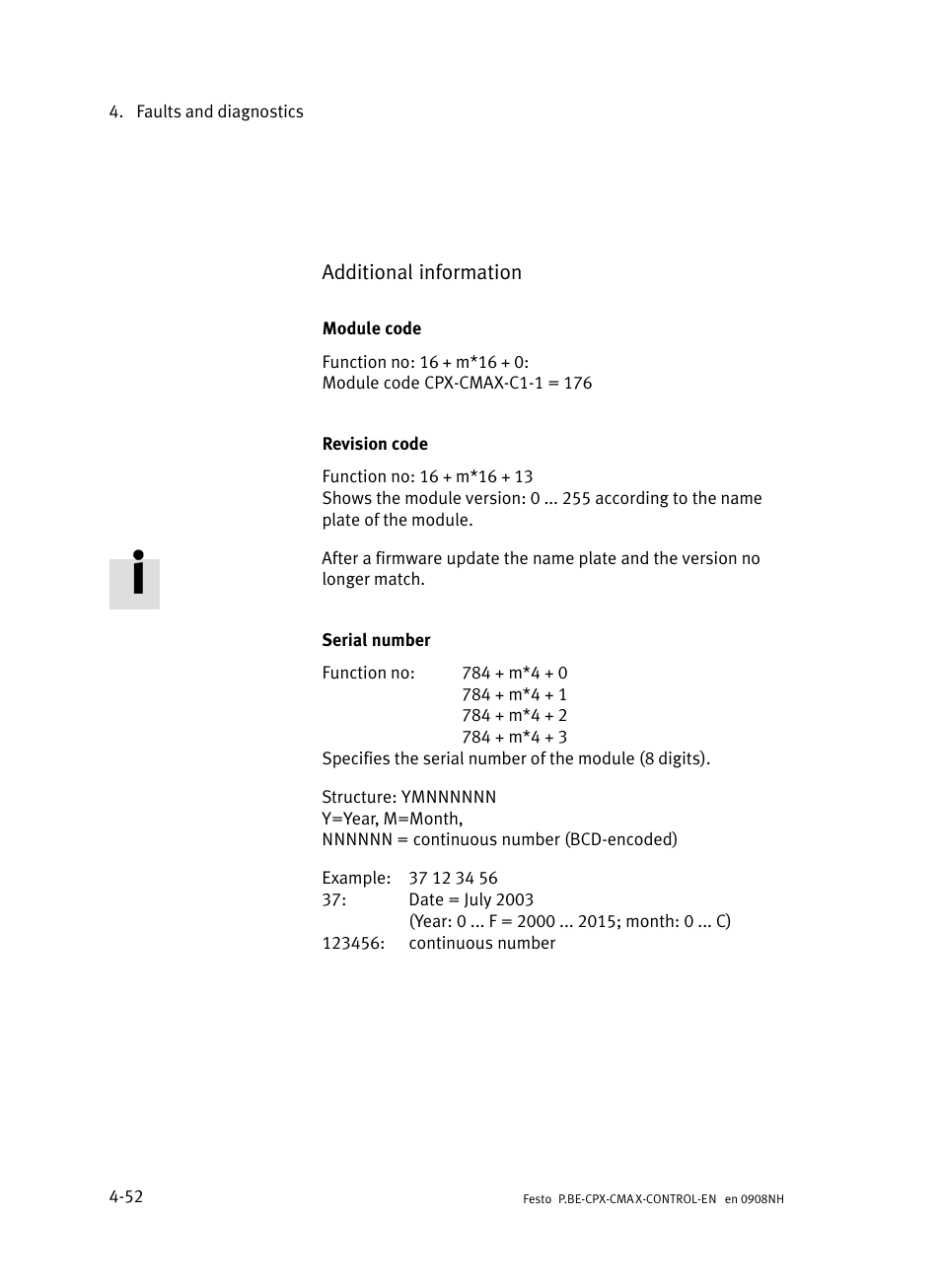 Festo Контроллер позиционирования CPX-CMAX User Manual | Page 188 / 446