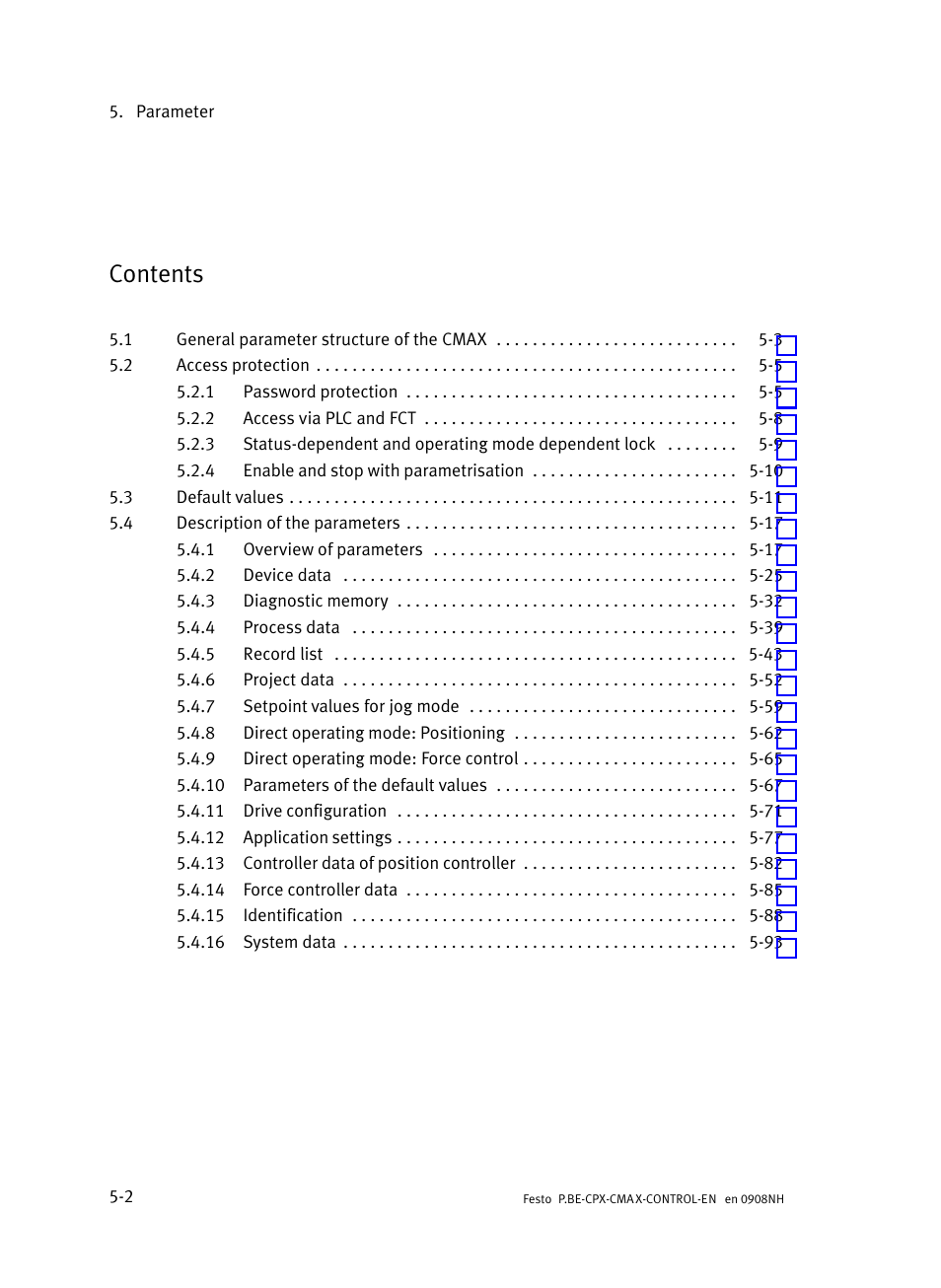 Festo Контроллер позиционирования CPX-CMAX User Manual | Page 190 / 446