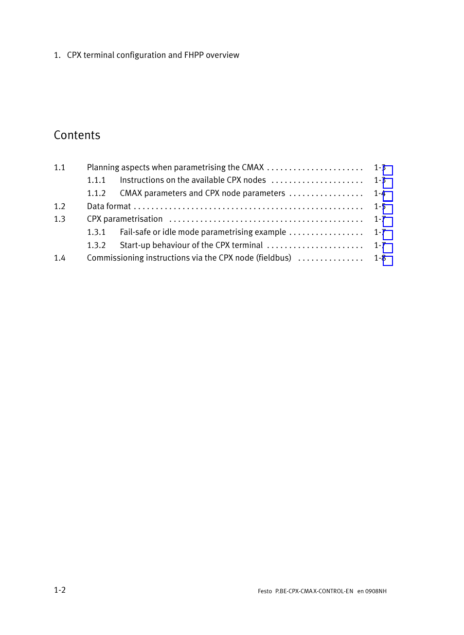 Festo Контроллер позиционирования CPX-CMAX User Manual | Page 22 / 446