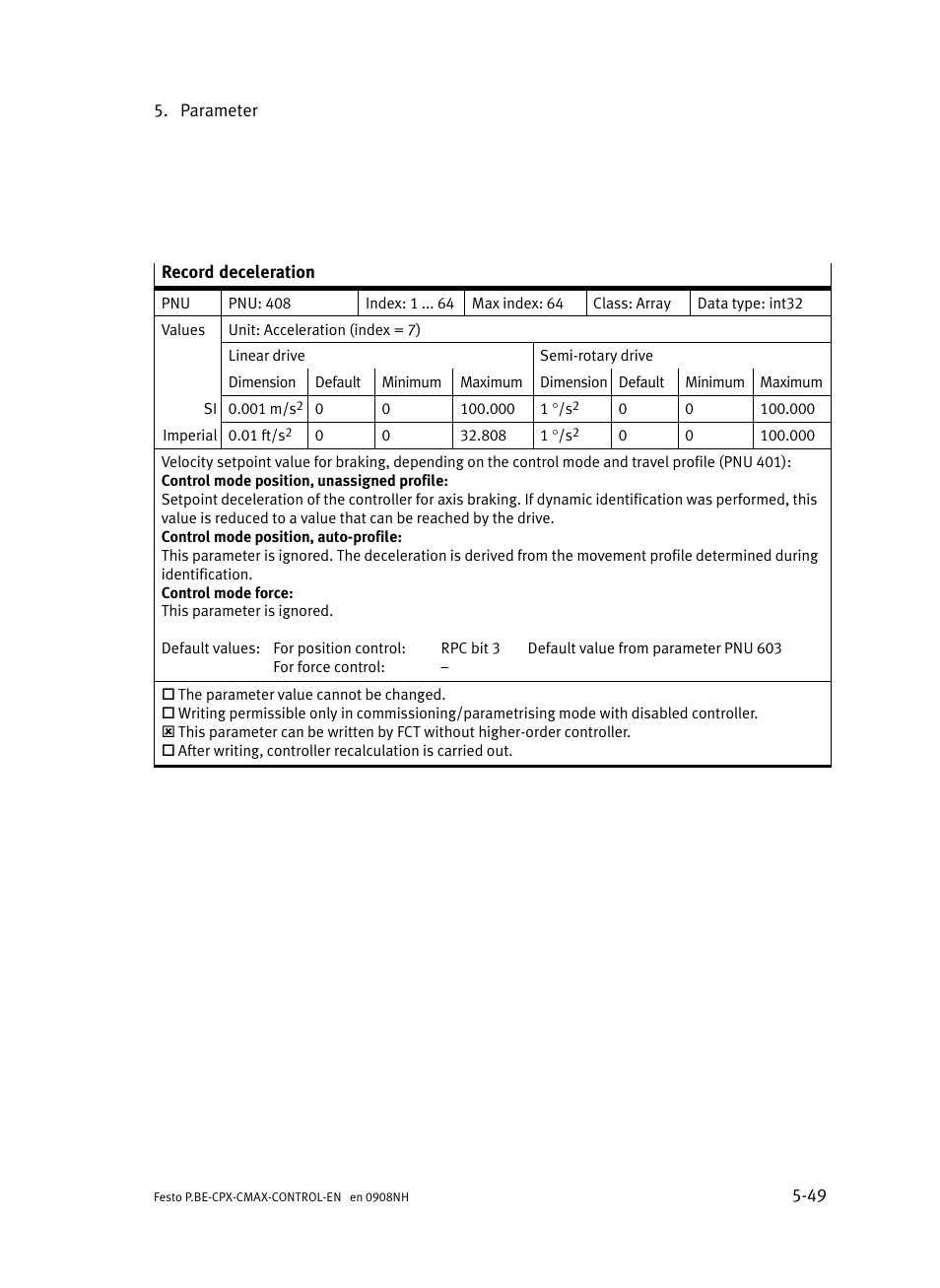 Festo Контроллер позиционирования CPX-CMAX User Manual | Page 237 / 446