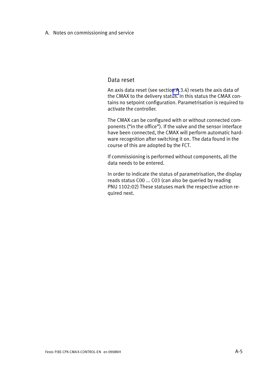 Festo Контроллер позиционирования CPX-CMAX User Manual | Page 313 / 446