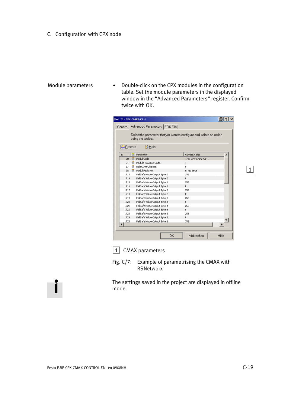 Festo Контроллер позиционирования CPX-CMAX User Manual | Page 417 / 446