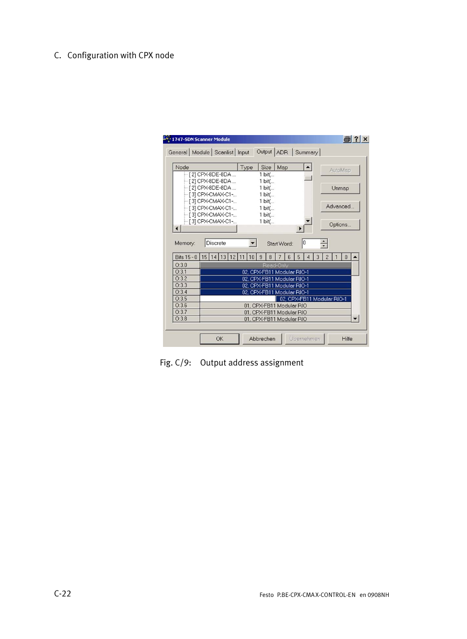 Festo Контроллер позиционирования CPX-CMAX User Manual | Page 420 / 446