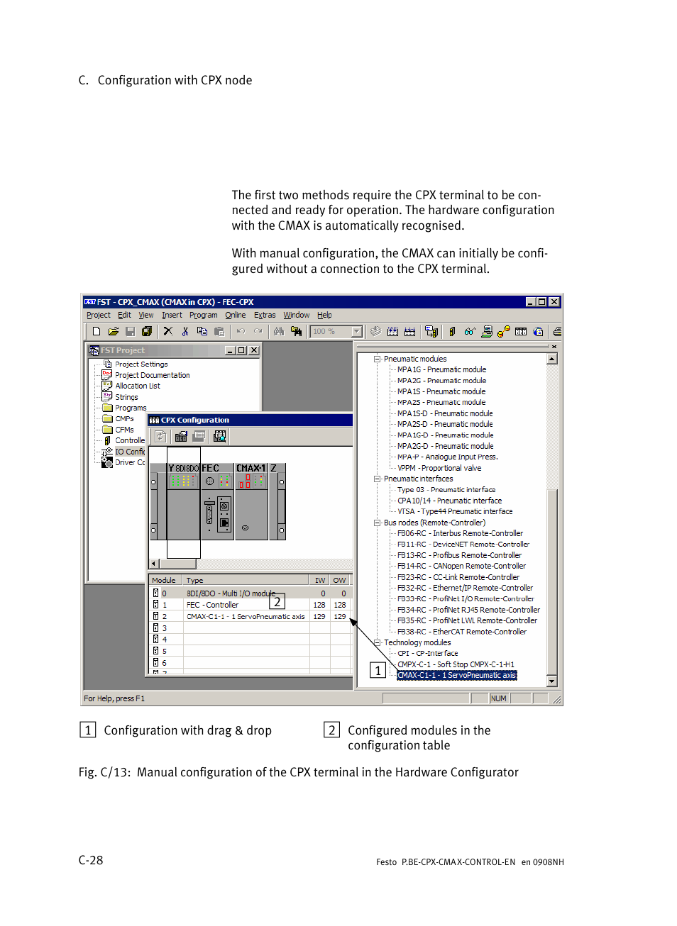 Festo Контроллер позиционирования CPX-CMAX User Manual | Page 426 / 446