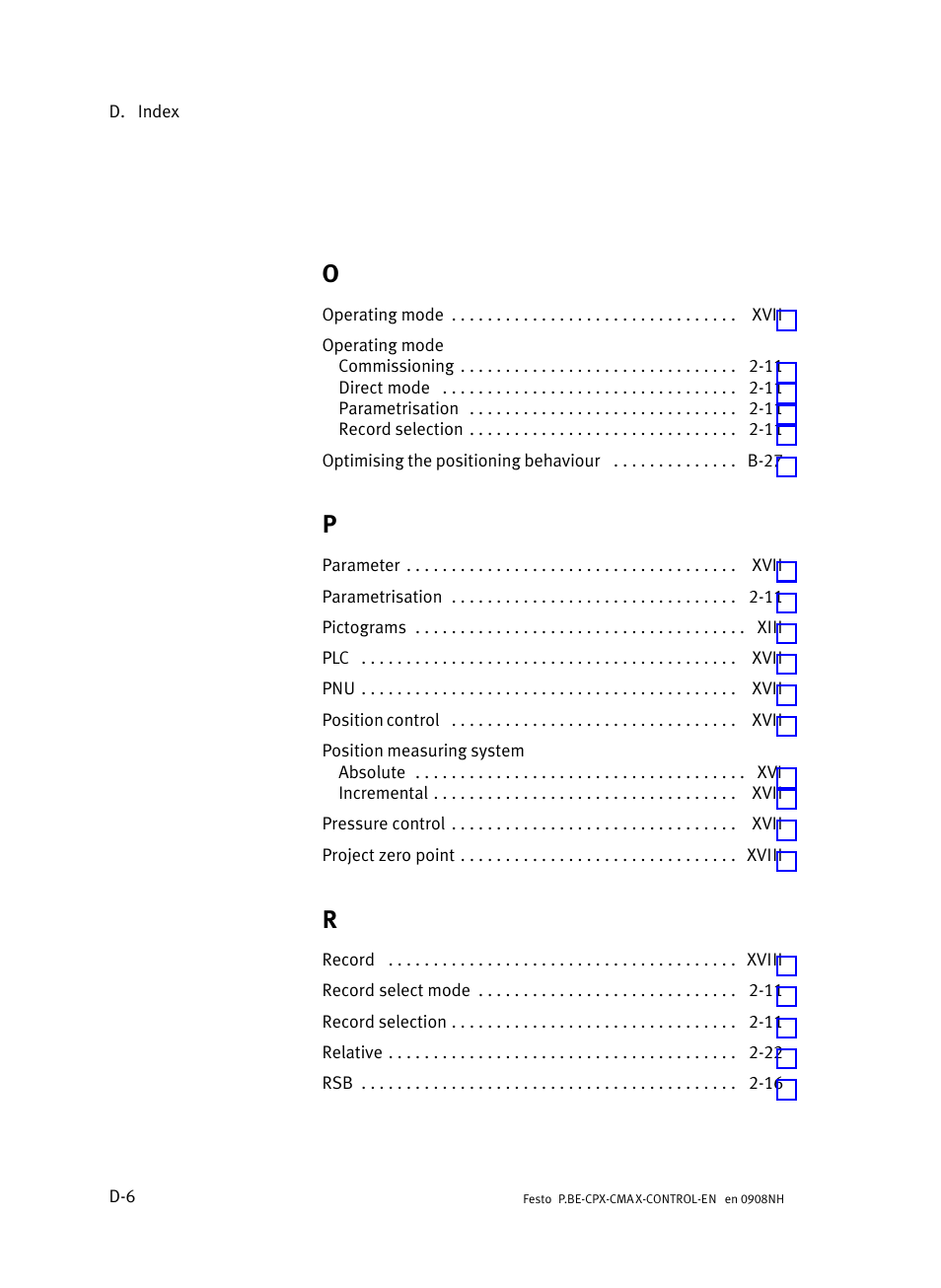 Festo Контроллер позиционирования CPX-CMAX User Manual | Page 444 / 446