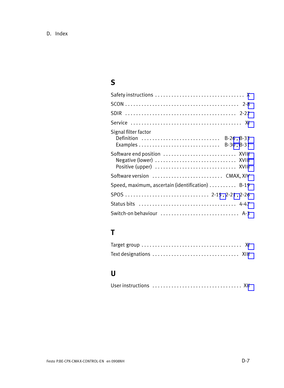 Festo Контроллер позиционирования CPX-CMAX User Manual | Page 445 / 446