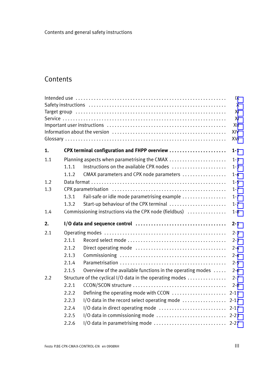 Festo Контроллер позиционирования CPX-CMAX User Manual | Page 5 / 446
