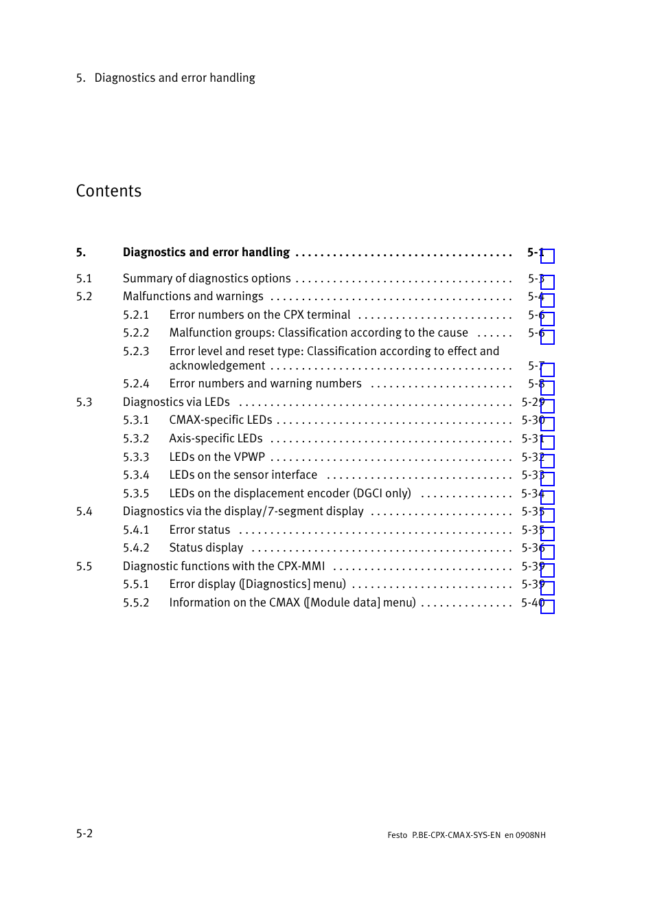 Festo Контроллер позиционирования CPX-CMAX User Manual | Page 124 / 176