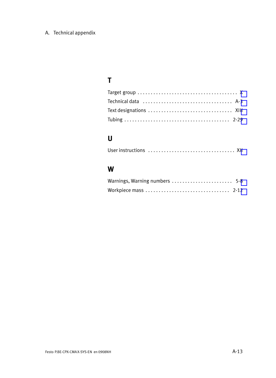 Festo Контроллер позиционирования CPX-CMAX User Manual | Page 175 / 176