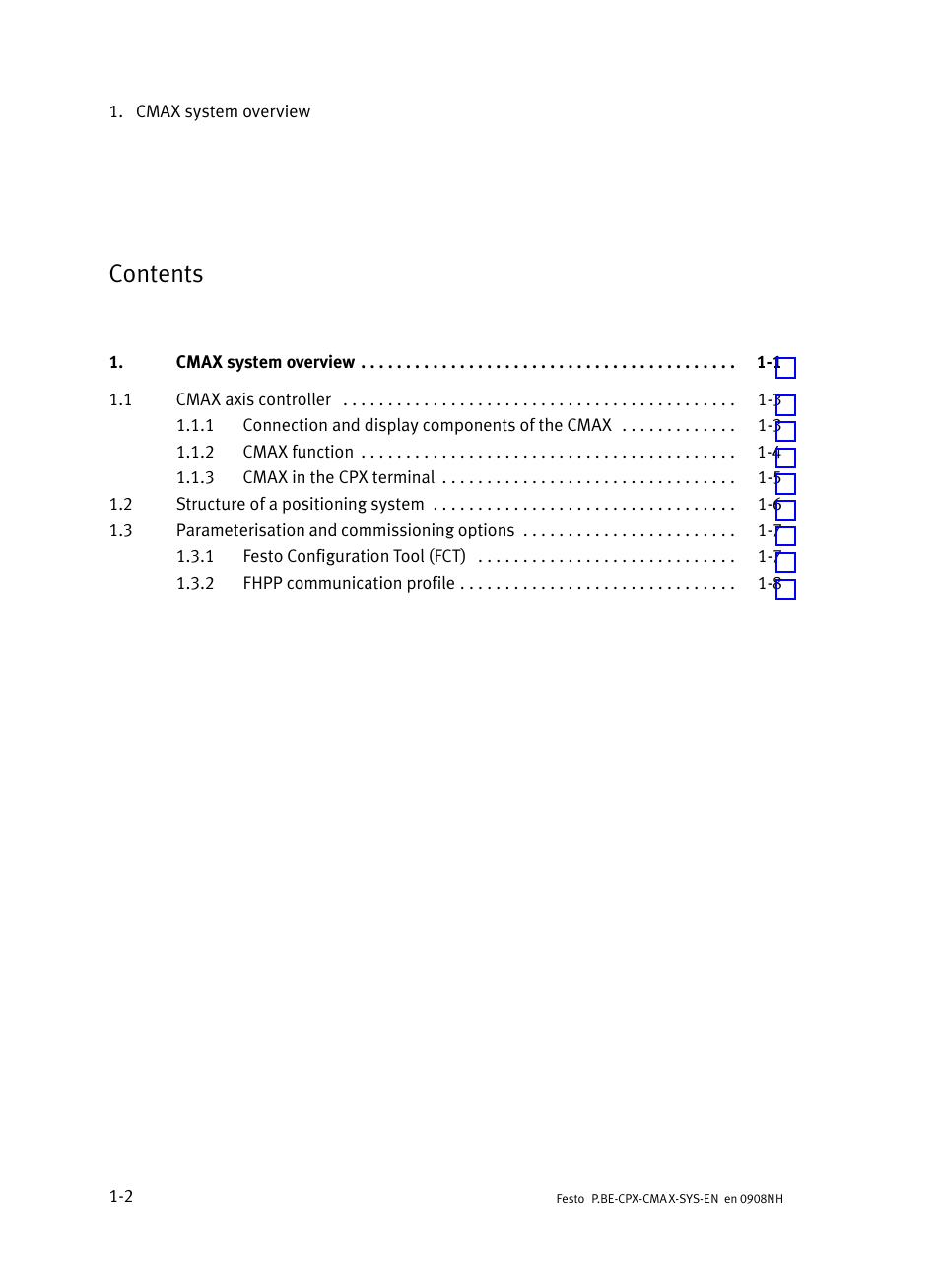 Festo Контроллер позиционирования CPX-CMAX User Manual | Page 24 / 176