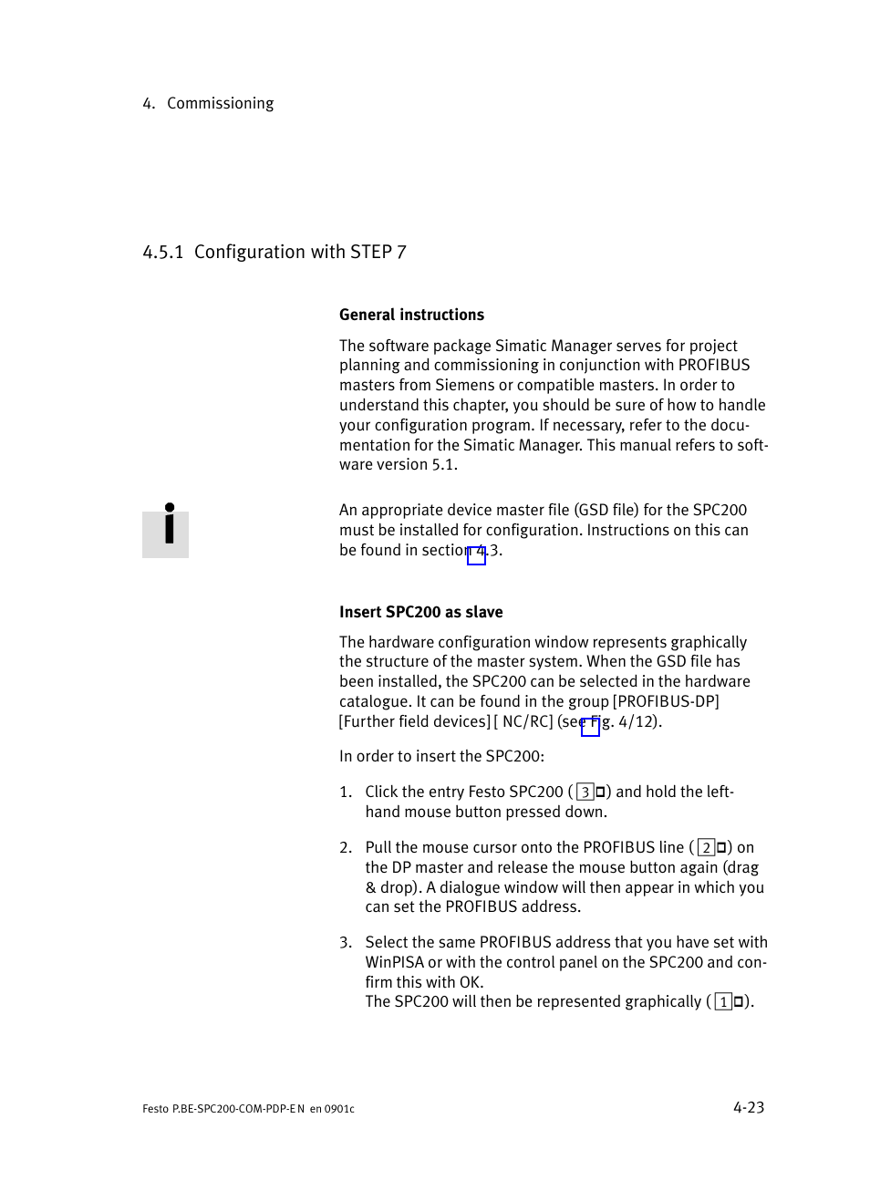 1 configuration with step 7, Configuration with step 7 | Festo Кабели и принадлежности User Manual | Page 69 / 150